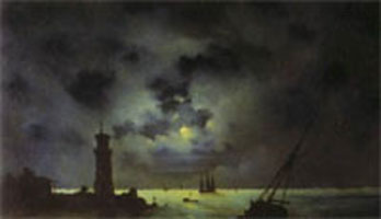 Берег моря ночью (И.К. Айвазовский, 1837 г.)
