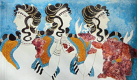 Дамы в голубом (Фреска Кносского дворца)