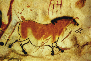 Лошадь. Пещерная живопись