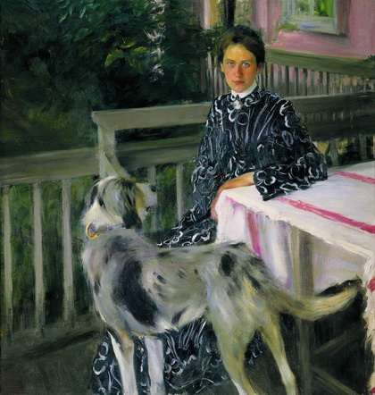 Портрет Ю.Е. Кустодиевой (Б. Кустодиев, 1903 г.)