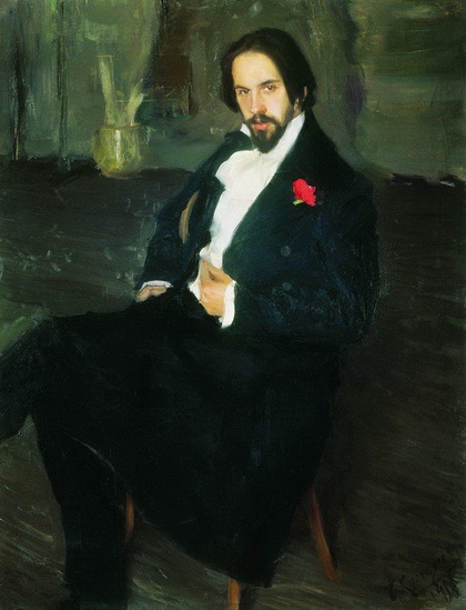 Портрет И.Я. Билибина (Б. Кустодиев, 1901 г.)