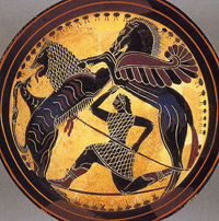 Беллерофонт, Пегас и Химера (Ок. 550 г. до н.э.)