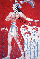 Принц с лилиями (Фреска Кносского дворца)